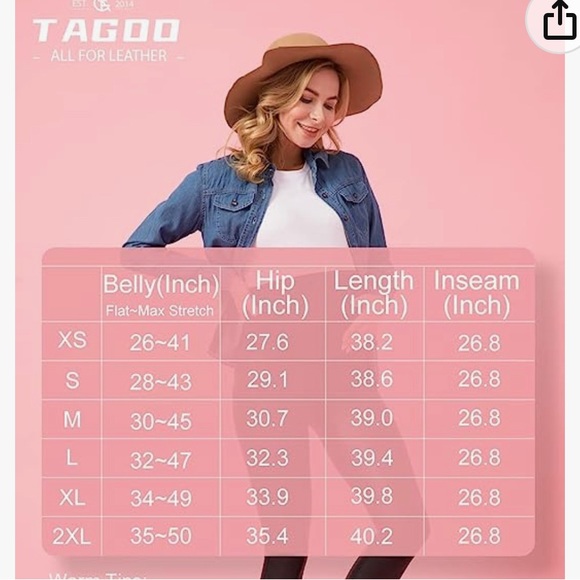 Tagoo Maternity Faux leather leggings - Picture 2 of 11